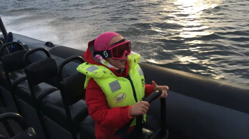 5 åring på RIB tur